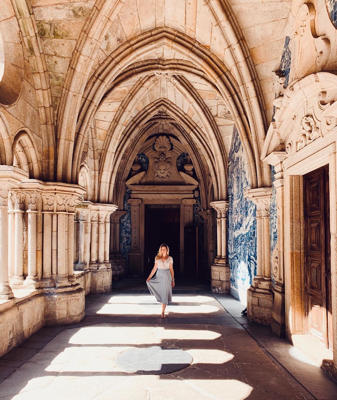 Inside the Se Cathedral of Porto