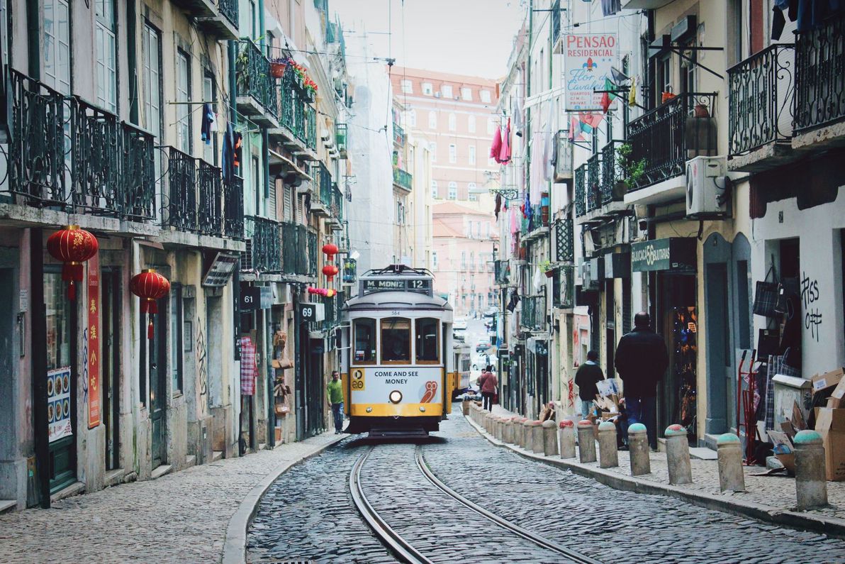 Tram in Lisbon