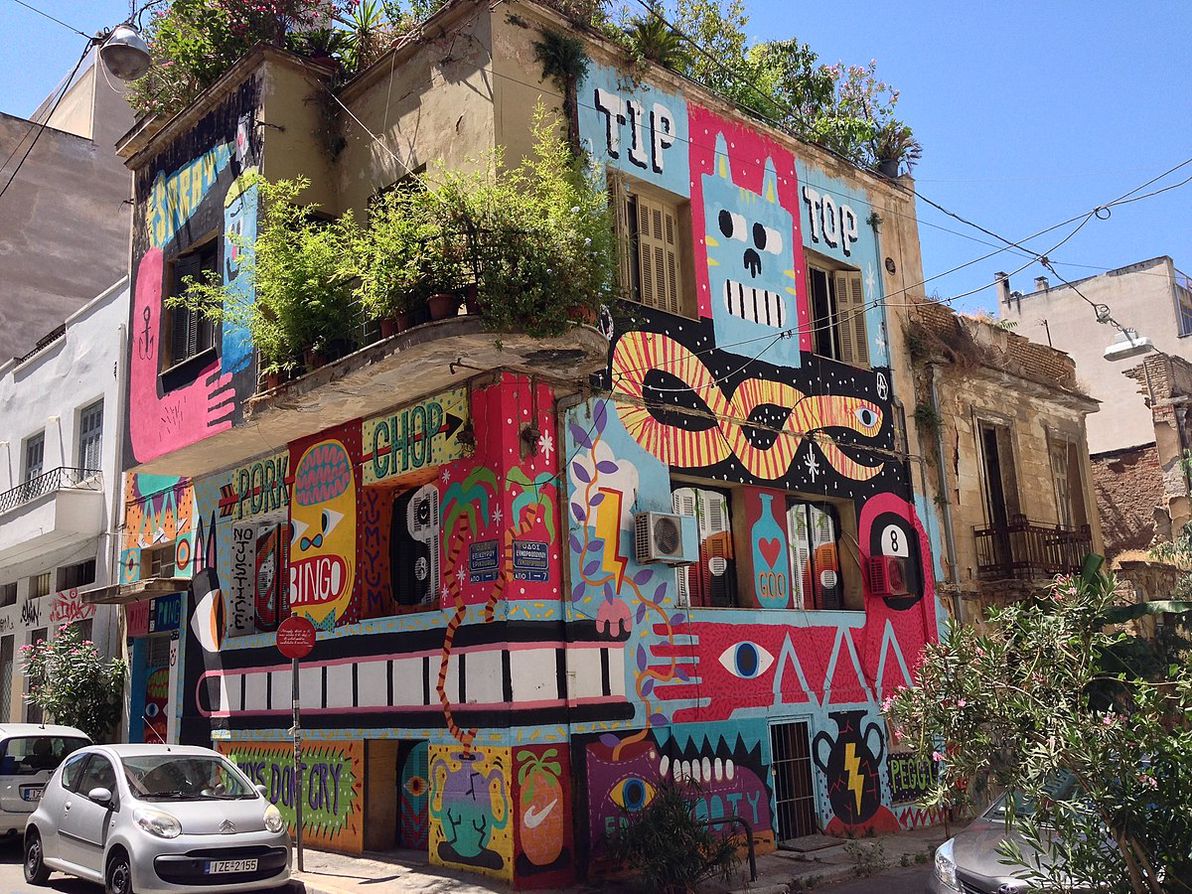The weird and wonderful graffiti of Psiri