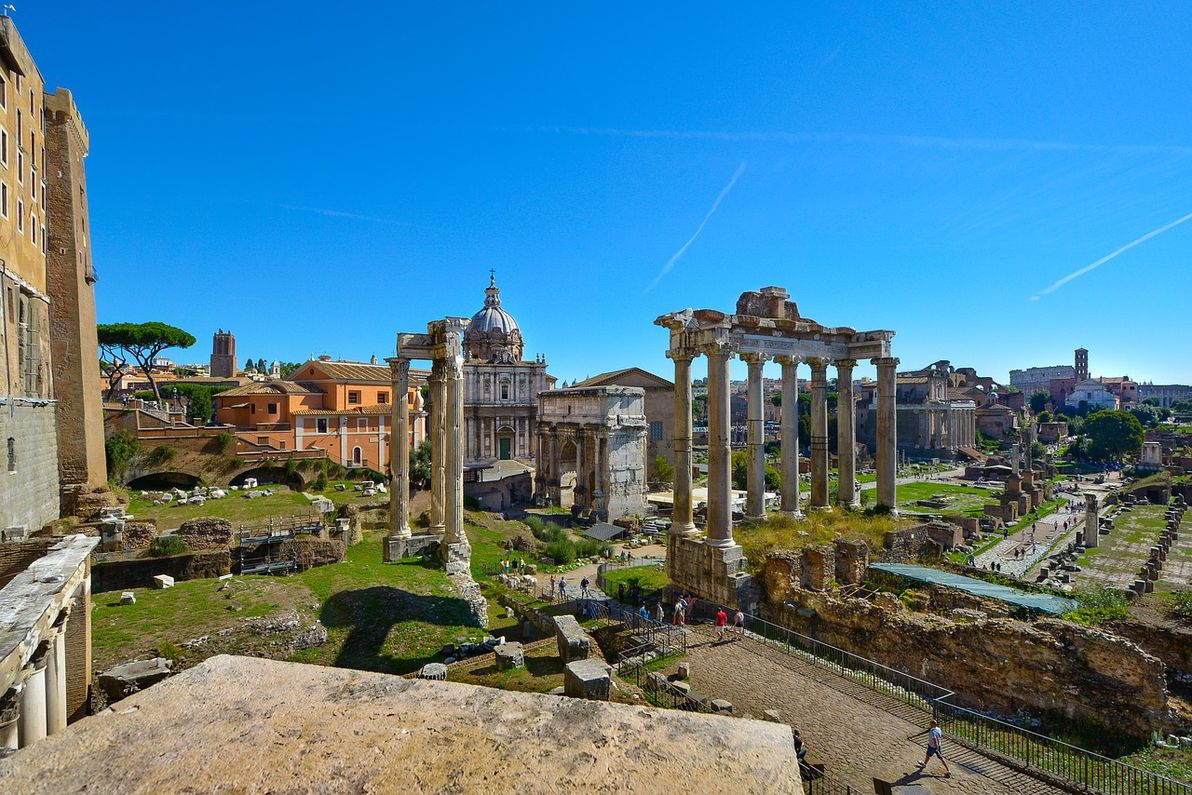 The ruins of the Roman Forum