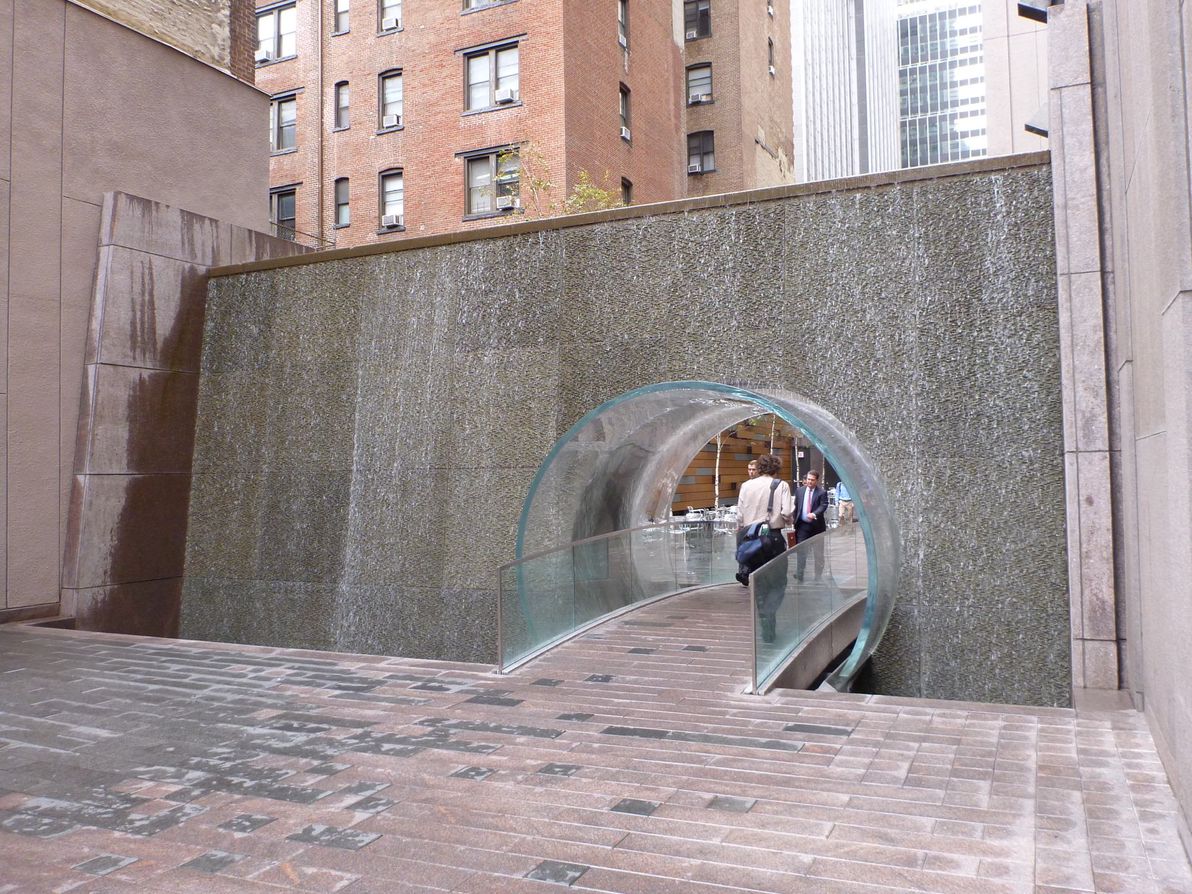 Glass Waterfall Tunnel