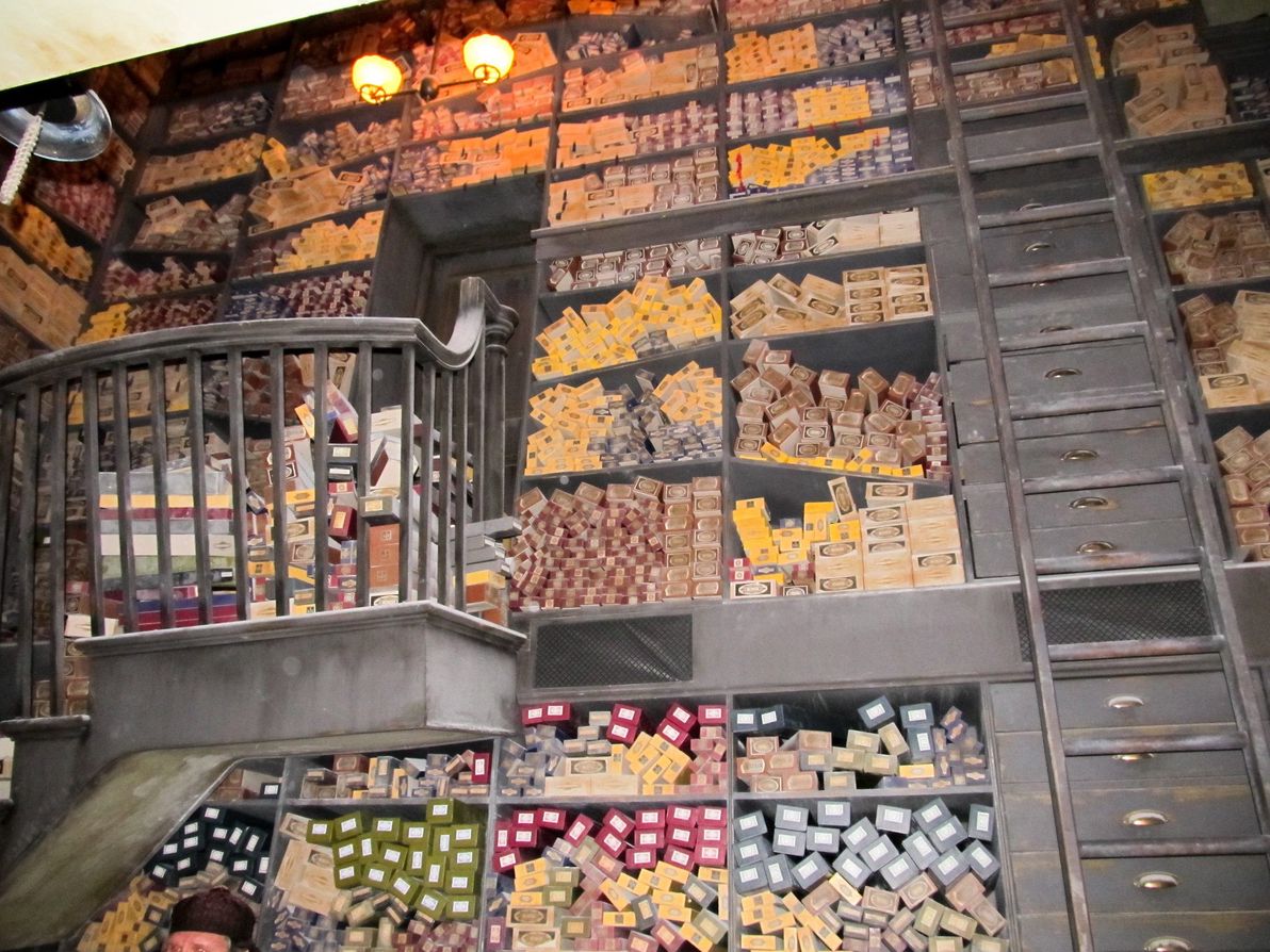 Wide collection of wands available at Ollivanders